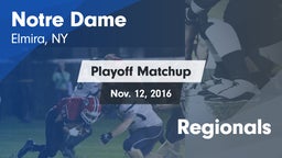 Matchup: Notre Dame vs. Regionals 2016