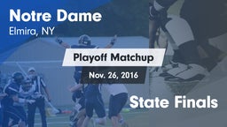Matchup: Notre Dame vs. State Finals 2016
