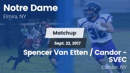 Matchup: Notre Dame vs. Spencer Van Etten / Candor - SVEC 2017