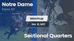 Matchup: Notre Dame vs. Sectional Quarters 2017