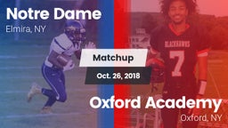Matchup: Notre Dame vs. Oxford Academy  2018