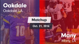 Matchup: Oakdale vs. Many  2016