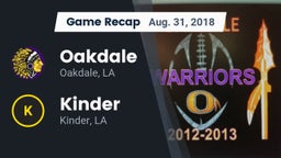 Recap: Oakdale  vs. Kinder  2018