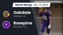 Recap: Oakdale  vs. Rosepine  2018