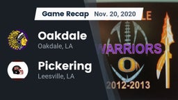 Recap: Oakdale  vs. Pickering  2020