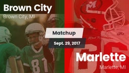 Matchup: Brown City vs. Marlette  2017
