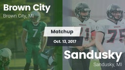 Matchup: Brown City vs. Sandusky  2017