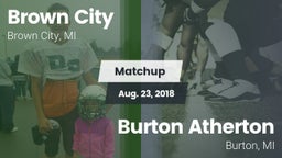 Matchup: Brown City vs. Burton Atherton   2018