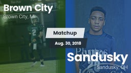 Matchup: Brown City vs. Sandusky  2018