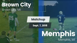 Matchup: Brown City vs. Memphis  2018