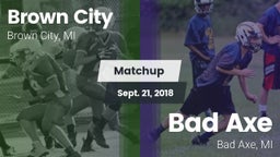 Matchup: Brown City vs. Bad Axe  2018