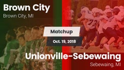 Matchup: Brown City vs. Unionville-Sebewaing  2018