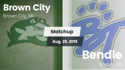 Matchup: Brown City vs. Bendle  2019