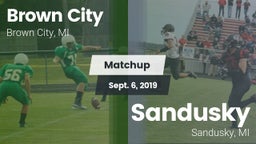 Matchup: Brown City vs. Sandusky  2019