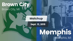 Matchup: Brown City vs. Memphis  2019