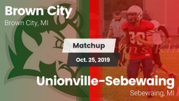Matchup: Brown City vs. Unionville-Sebewaing  2019