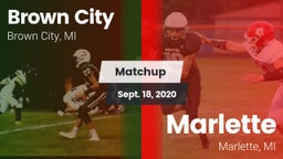 Matchup: Brown City vs. Marlette  2020