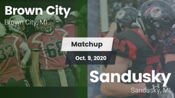 Matchup: Brown City vs. Sandusky  2020