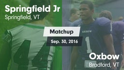 Matchup: Springfield vs. Oxbow  2016