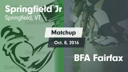 Matchup: Springfield vs. BFA Fairfax  2016