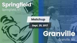 Matchup: Springfield High vs. Granville  2017