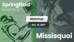 Matchup: Springfield High vs. Missisquoi 2017