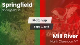 Matchup: Springfield High vs. Mill River  2018