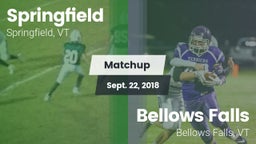 Matchup: Springfield High vs. Bellows Falls  2018