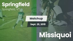 Matchup: Springfield High vs. Missiquoi 2018