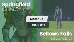 Matchup: Springfield High vs. Bellows Falls  2019