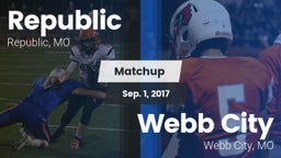 Matchup: Republic  vs. Webb City  2017