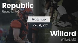 Matchup: Republic  vs. Willard  2017