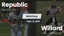 Matchup: Republic  vs. Willard  2018