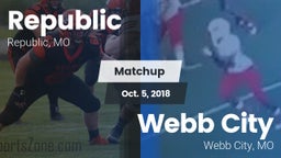 Matchup: Republic  vs. Webb City  2018