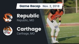 Recap: Republic  vs. Carthage  2018