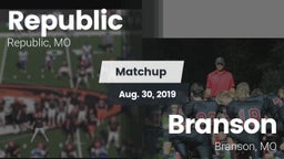 Matchup: Republic  vs. Branson  2019