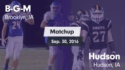 Matchup: B-G-M vs. Hudson  2016