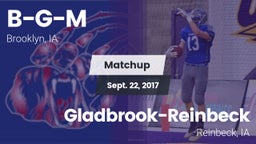 Matchup: B-G-M vs. Gladbrook-Reinbeck  2017