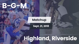 Matchup: B-G-M vs. Highland, Riverside 2018