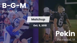 Matchup: B-G-M vs. Pekin  2018
