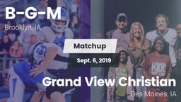 Matchup: B-G-M vs. Grand View Christian 2019