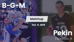 Matchup: B-G-M vs. Pekin  2019