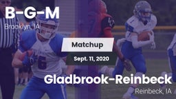 Matchup: B-G-M vs. Gladbrook-Reinbeck  2020