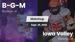 Matchup: B-G-M vs. Iowa Valley  2020