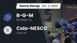 Recap: B-G-M  vs. Colo-NESCO  2020