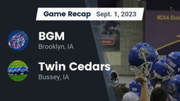 Recap: BGM  vs. Twin Cedars  2023