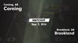 Matchup: Corning vs. Brookland  2016