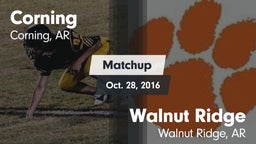 Matchup: Corning vs. Walnut Ridge  2016