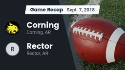 Recap: Corning  vs. Rector  2018