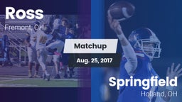 Matchup: Ross vs. Springfield  2017